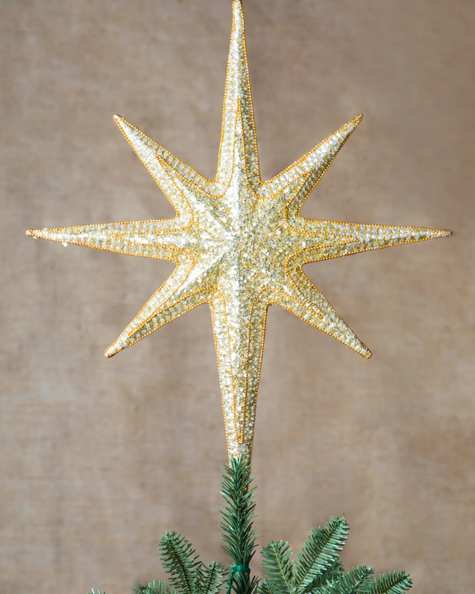 Best All Over Beaded Star Christmas Tree Toppers Toppers
