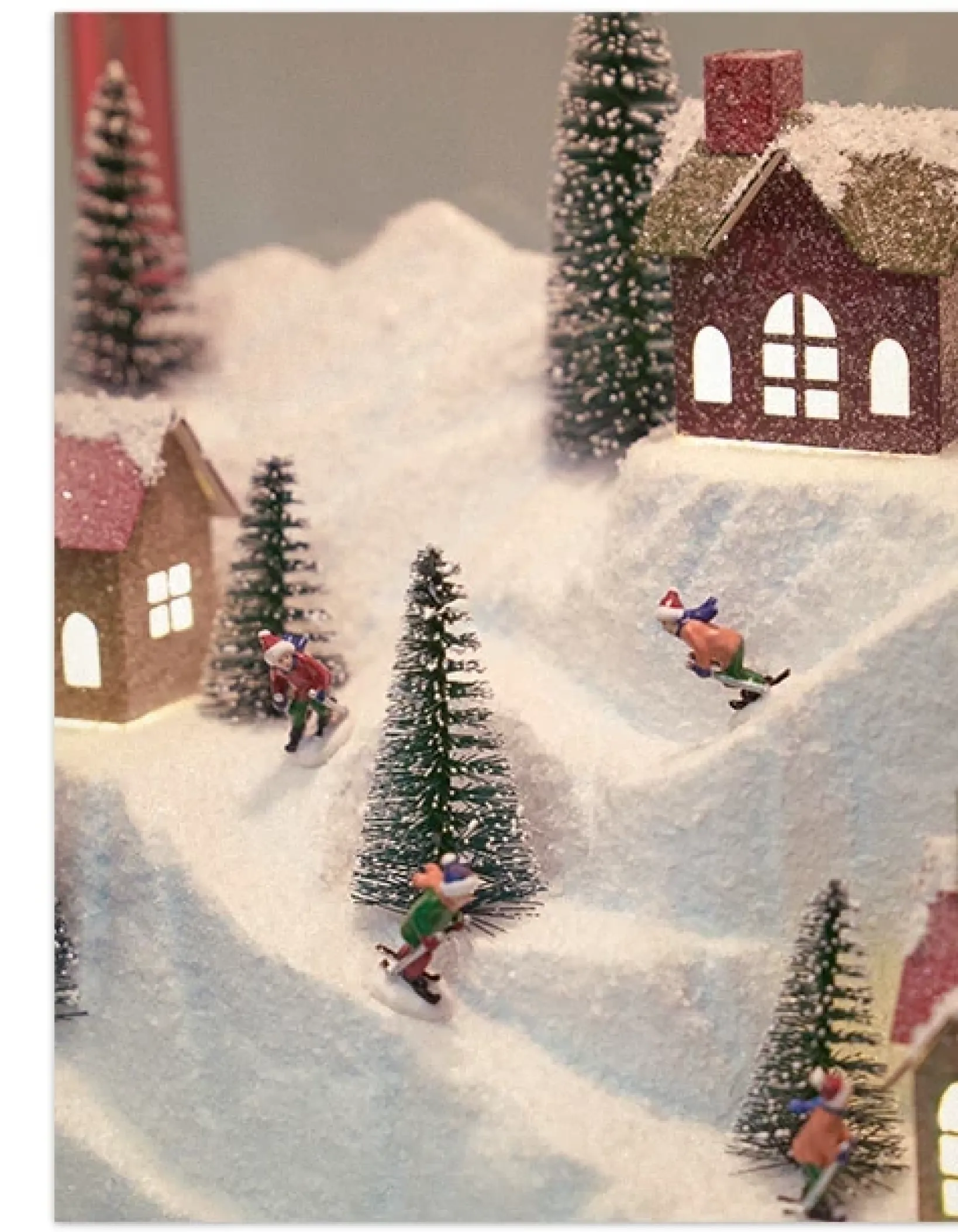 Discount Alpine Ski Mountain Lantern String Lighting & Lanterns