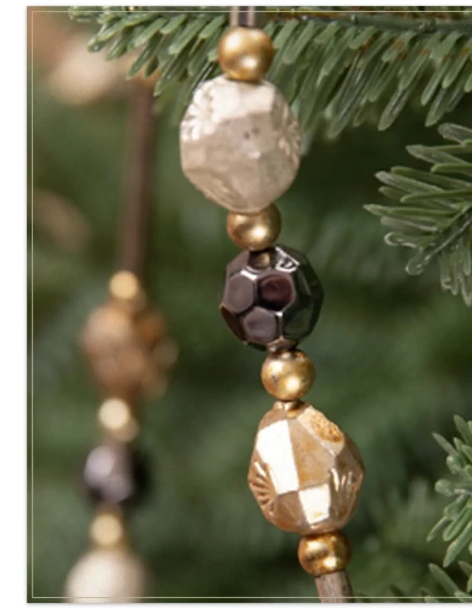 Discount Antiqued Beaded Christmas Tree Garlands Garlands