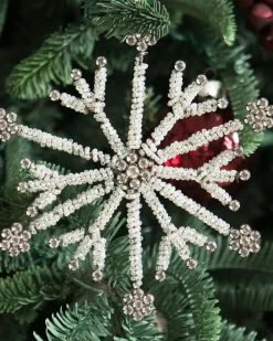 Online Antiqued Snowflake Christmas Ornament Collection Ornaments