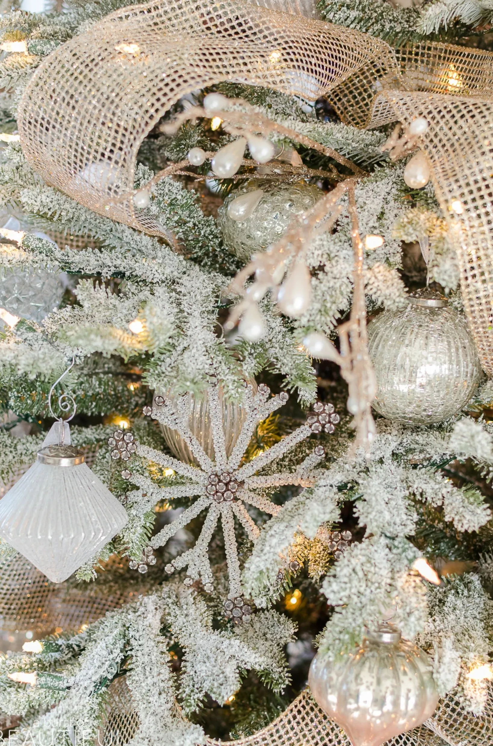 Online Antiqued Snowflake Christmas Ornament Collection Ornaments