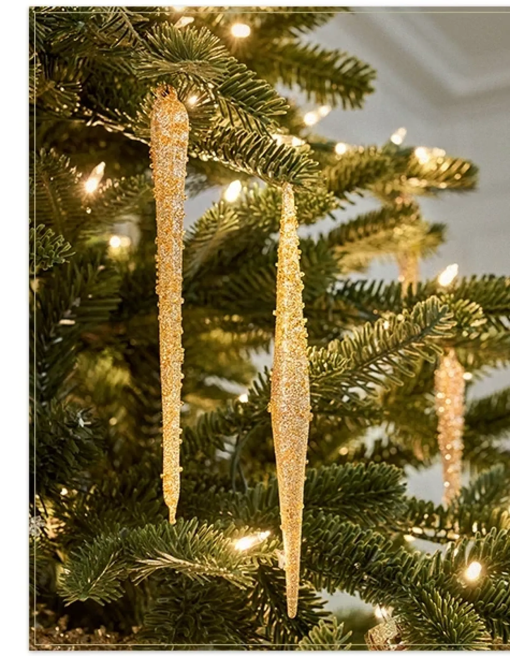 Beaded Icicle Ornament Collection Ornaments
