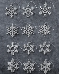 Beaded Snowflake Christmas Ornament Collection Ornaments
