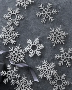 Beaded Snowflake Christmas Ornament Collection Ornaments