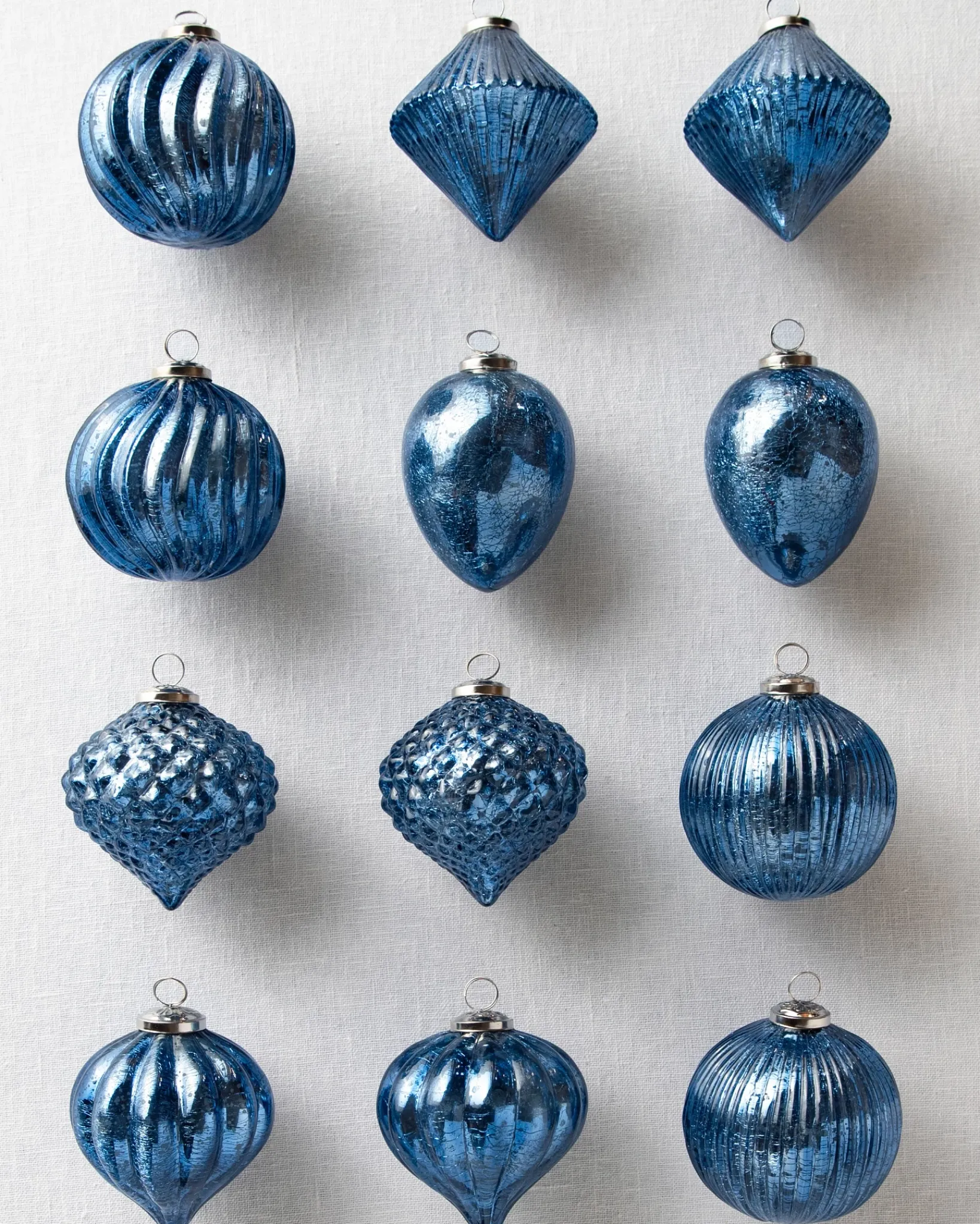 Online BH Essentials Mercury Glass Ornament Collection Ornaments