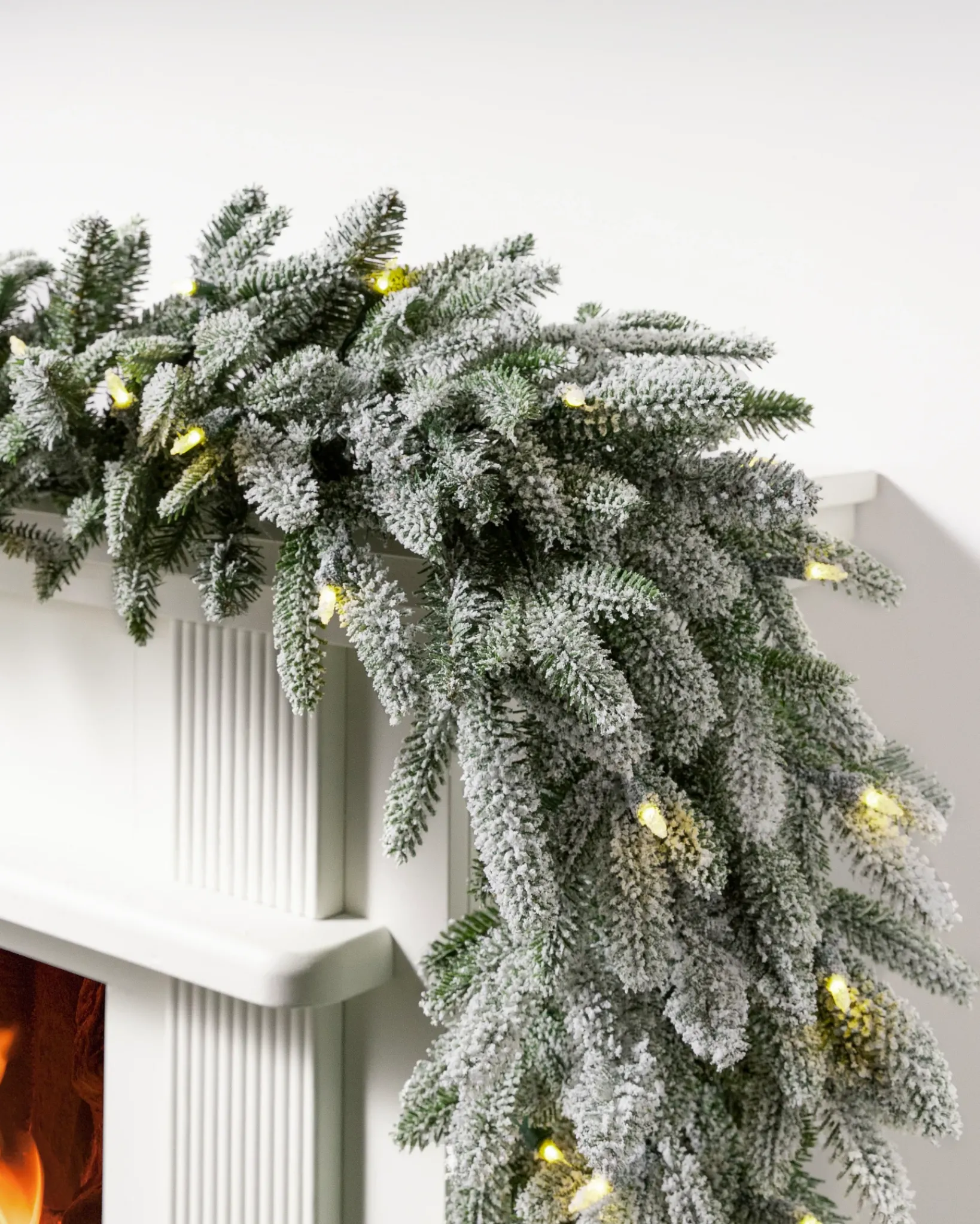 BH Frosted Fraser Fir® Foliage 5 - 7 Feet|Pre-Lit