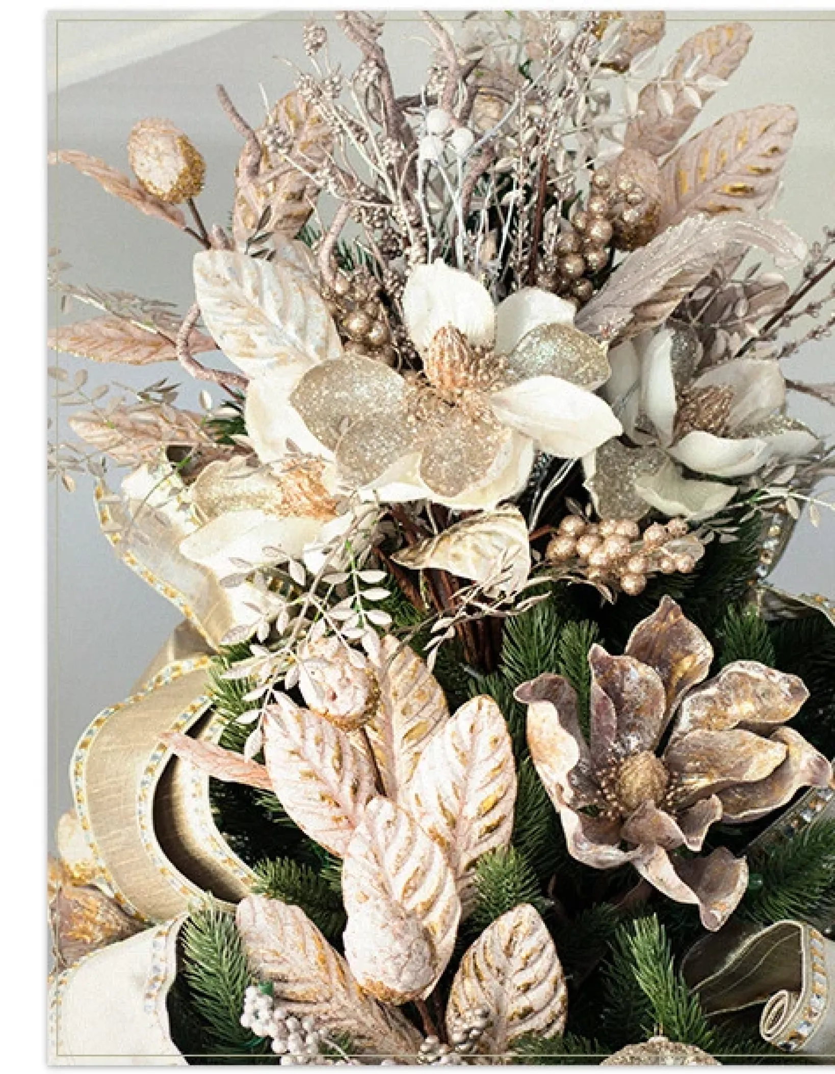 Outlet Branch Bouquet Christmas Tree Toppers Toppers