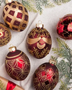 Clearance Brilliant Bordeaux Ornament Collection Ornaments