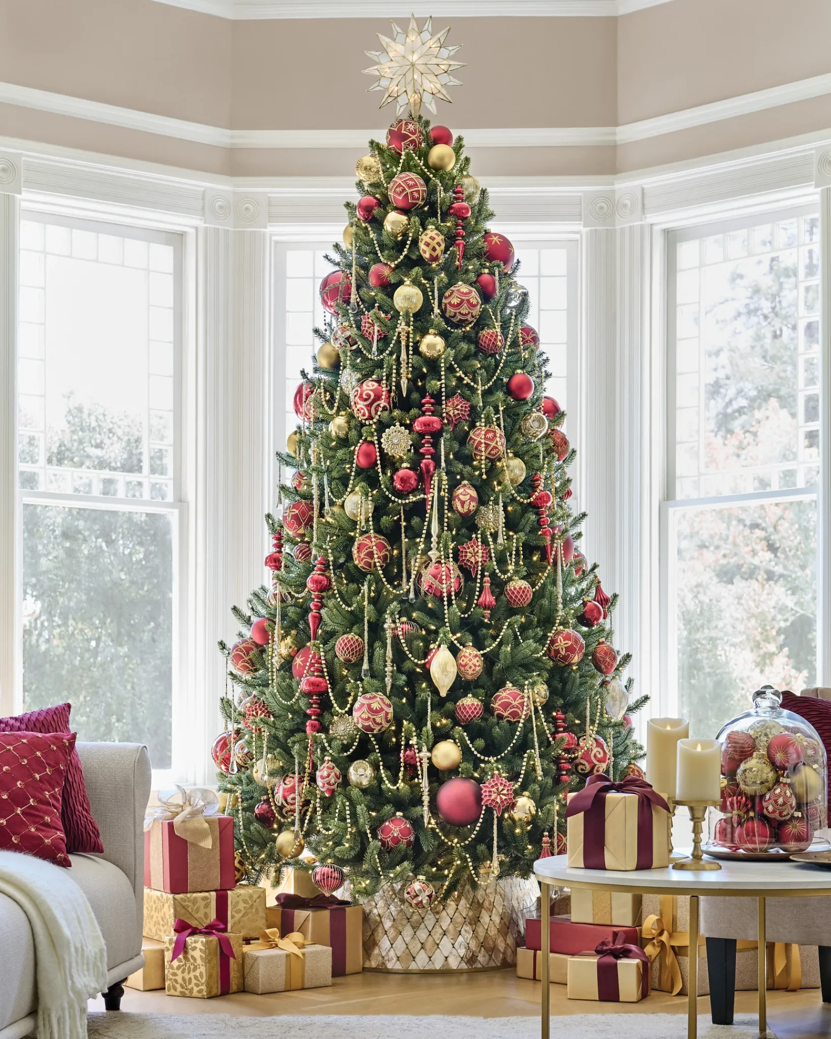 Clearance Brilliant Bordeaux Ornament Collection Ornaments