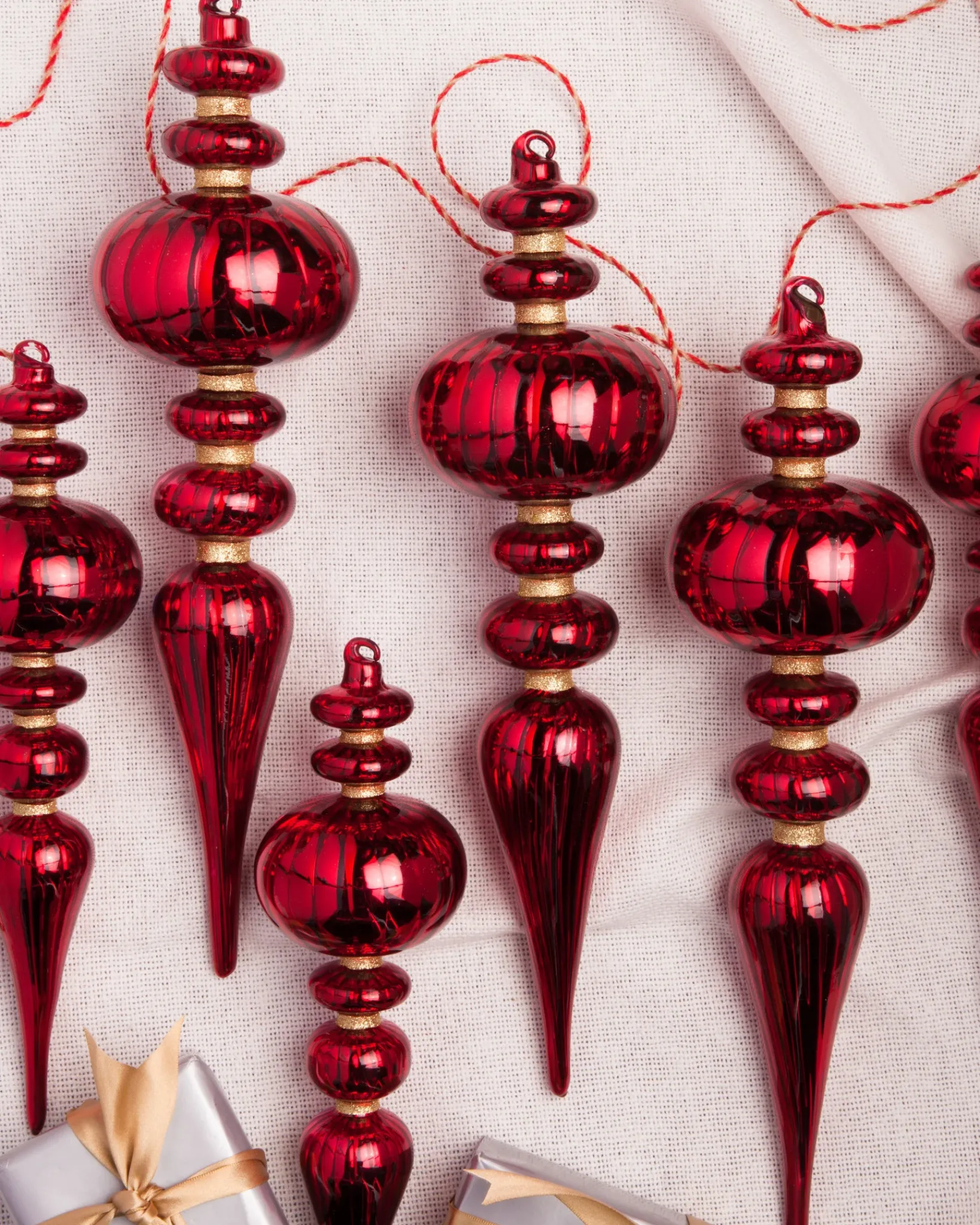 Clearance Brilliant Bordeaux Ornament Collection Ornaments