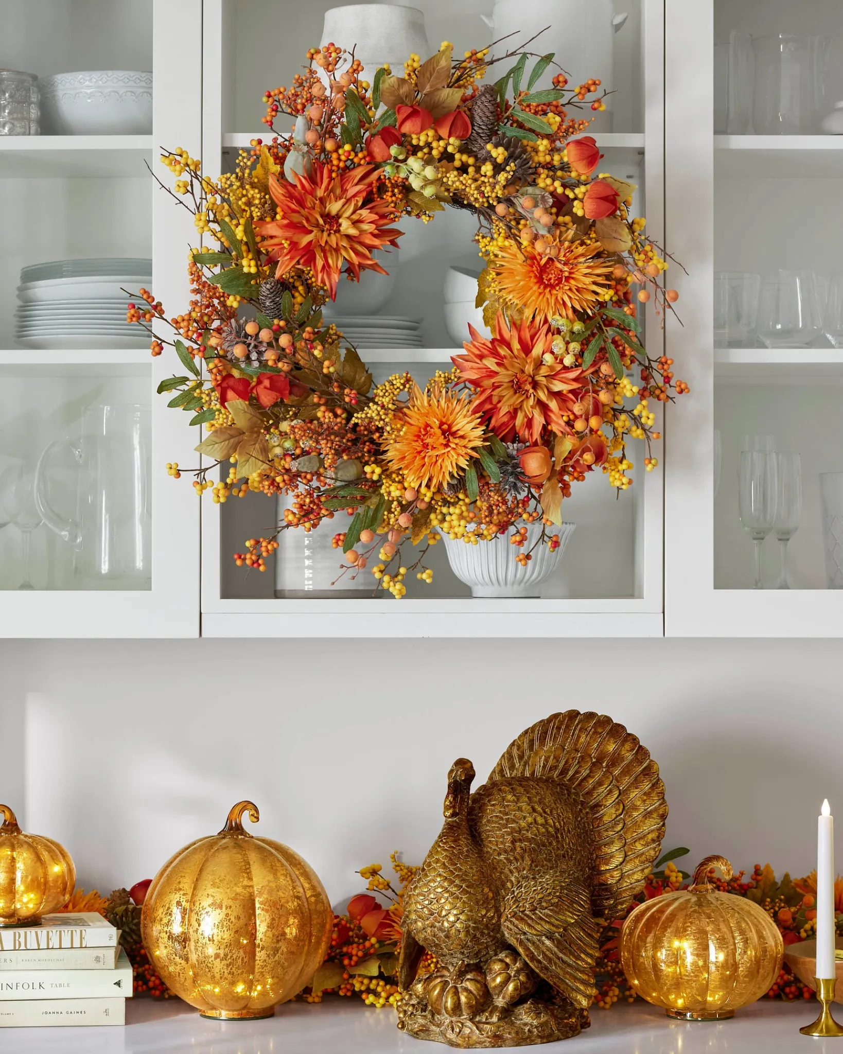 New Bronzed Tabletop Turkey Decorative Accents