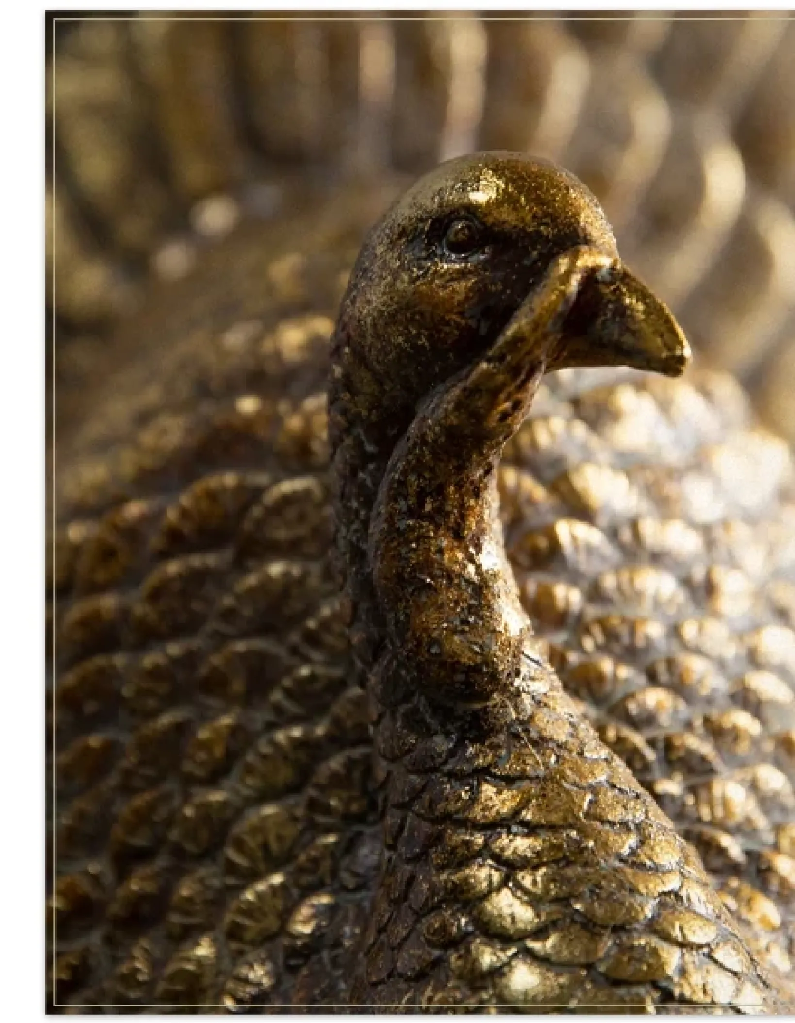 New Bronzed Tabletop Turkey Decorative Accents