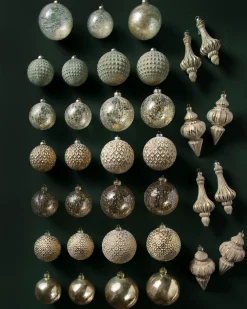 Outlet Burnished Metals Ornament Collection Ornaments