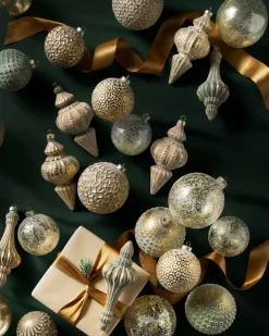 Outlet Burnished Metals Ornament Collection Ornaments