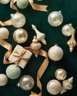 Outlet Burnished Metals Ornament Collection Ornaments
