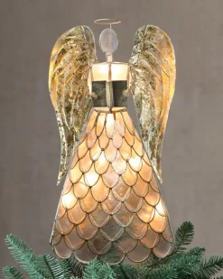 Outlet Capiz Angel Lighted Tree Toppers Toppers