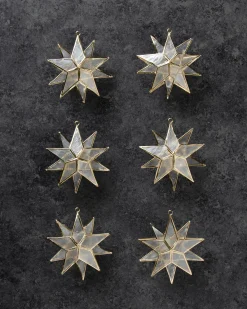 Clearance Capiz Ornament Collection Ornaments