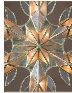 Capiz Snowflake Lighted Tree Toppers Toppers