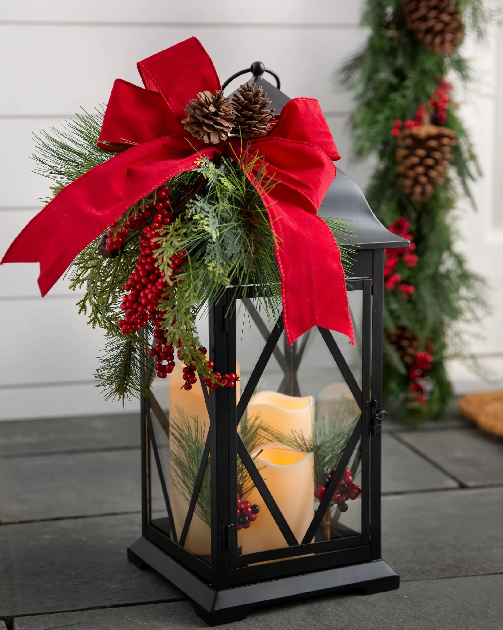 Online Classic Lantern With Candle String Lighting & Lanterns
