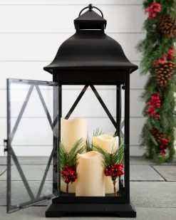 Online Classic Lantern With Candle String Lighting & Lanterns
