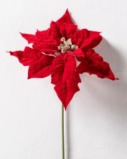 New Classic Poinsettia Christmas Tree Picks Picks