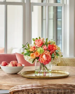 Sale Coral Garden Floral Foliage Flower Arrangements