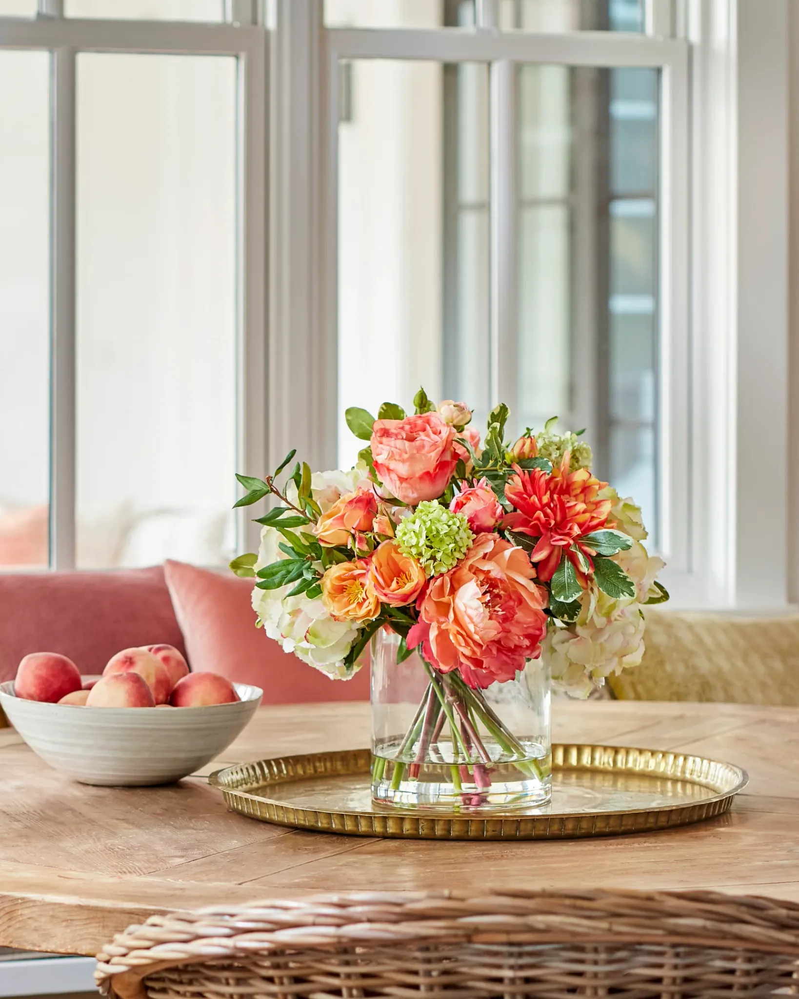 Sale Coral Garden Floral Foliage Flower Arrangements