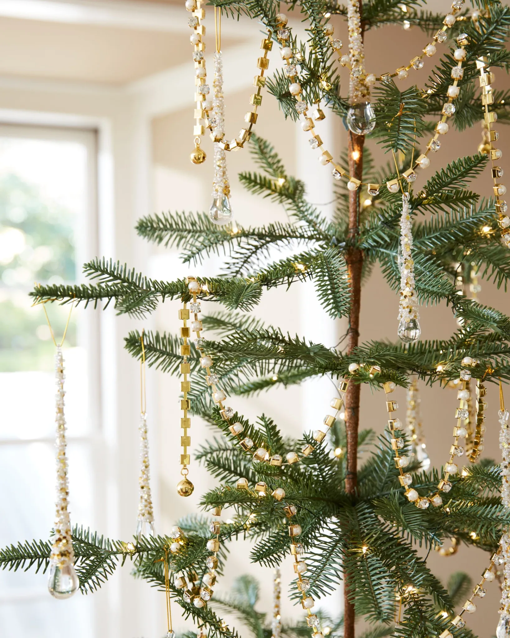Hot Crystal & Gold Christmas Tree Garlands Garlands