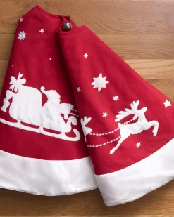 Hot Dashing Through The Snow Christmas Tree Skirts Personalized Christmas Décor