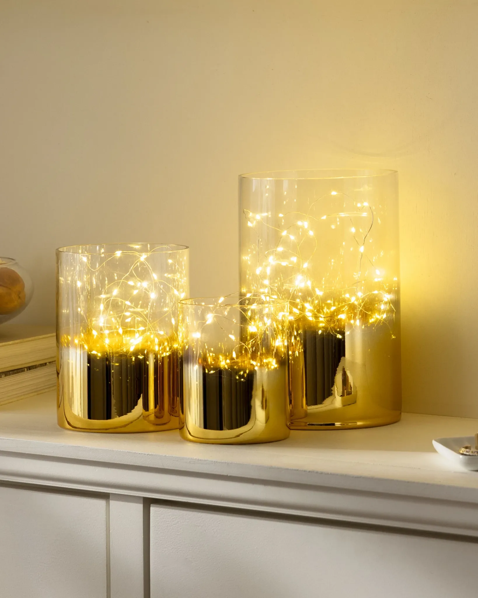Outlet Fairy Light Hurricanes Decorative Accents|Candles & Scents