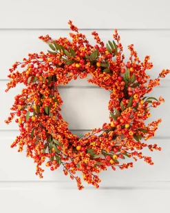Discount Fall Berry Foliage Wreaths
