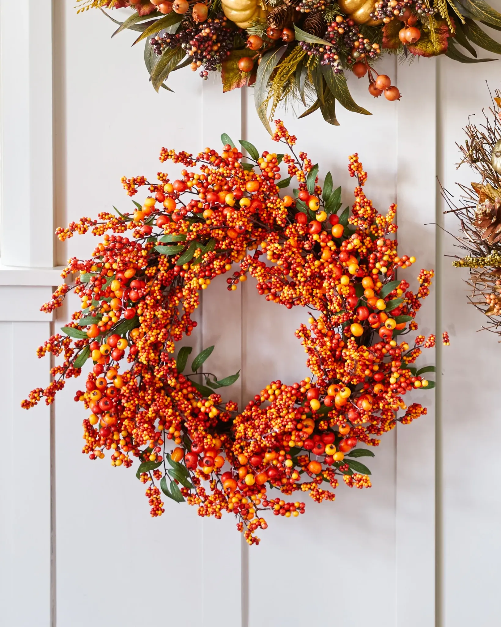 Discount Fall Berry Foliage Wreaths