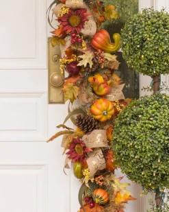 Clearance Fall Harvest Foliage Wreaths|Garlands