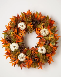 Hot Fall Medley Foliage Wreaths|Garlands
