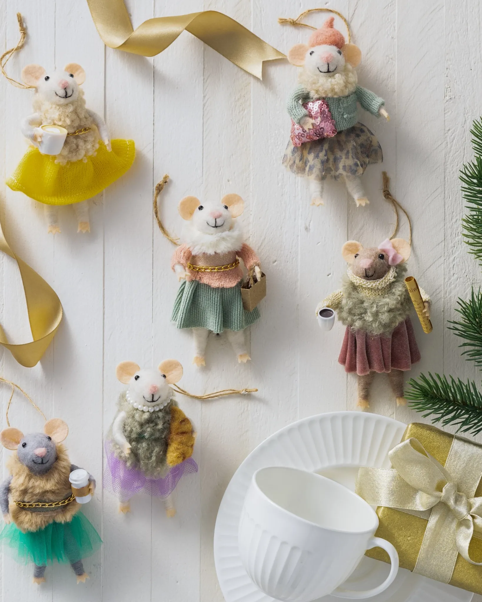 Sale Festive Friends Felt Christmas Ornament Collection Ornaments