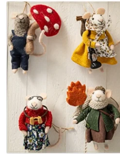 Sale Festive Friends Felt Christmas Ornament Collection Ornaments