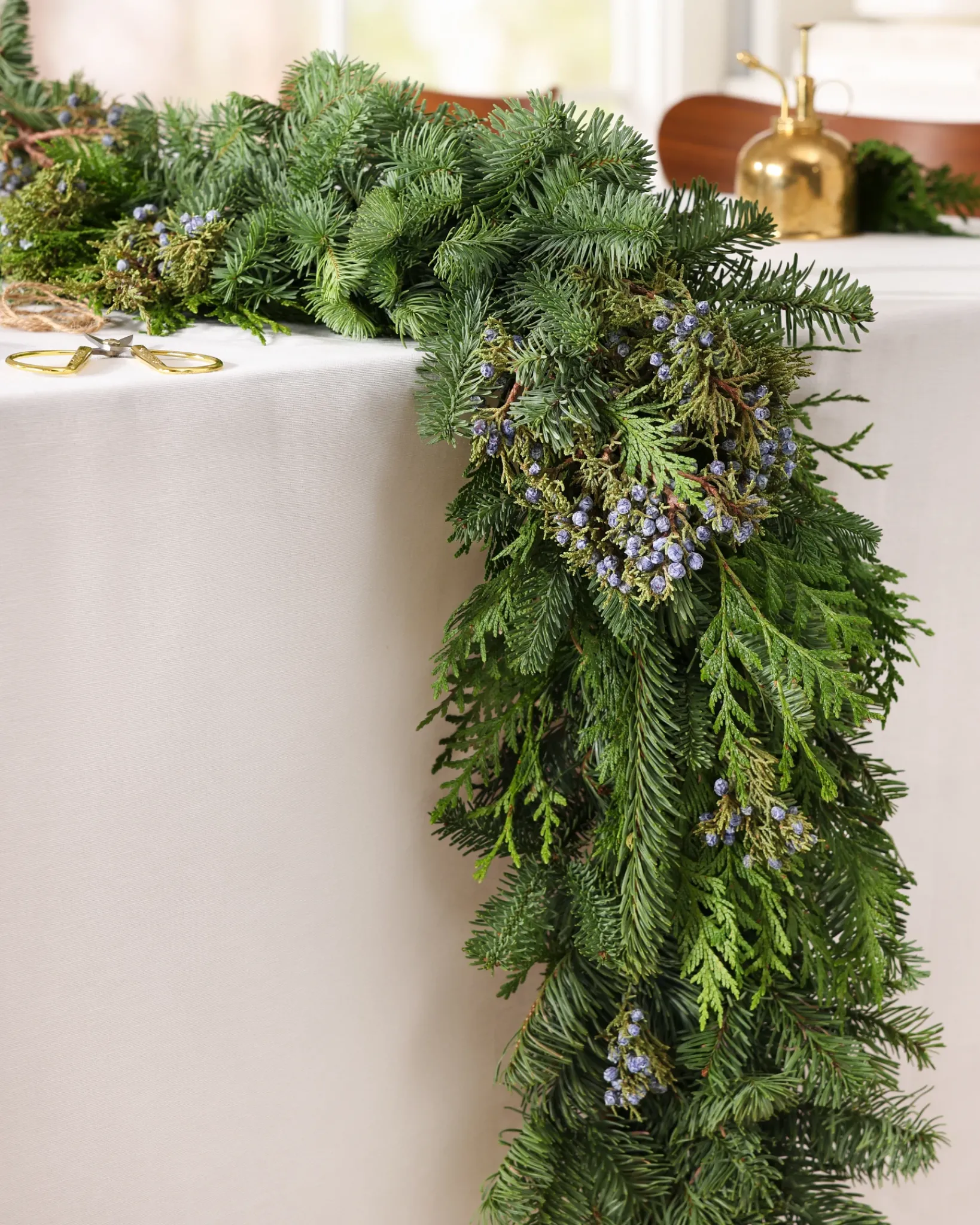 Online Fresh Evergreens & Juniper Berry Foliage 18 - 24 Inch|Outdoor Safe