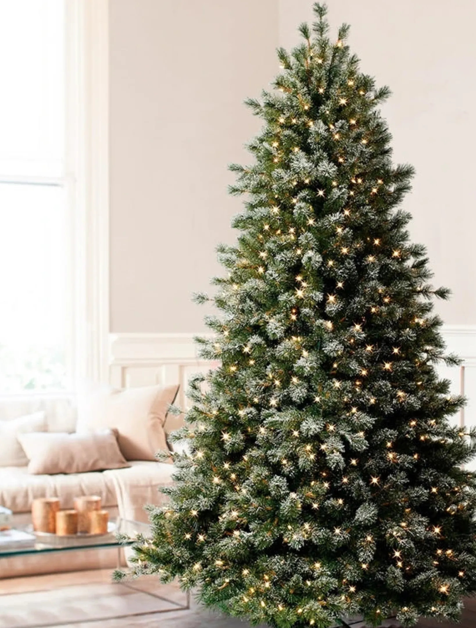 Best Frosted Sugar Pine Trees 7 - 7.5 Feet|Unlit