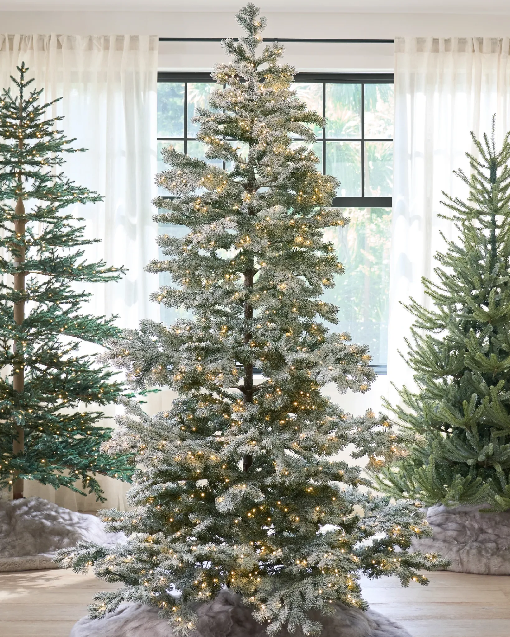 Sale Frosted Yukon Spruce Trees 7 - 7.5 Feet|Pre-Lit