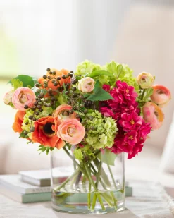 Sale Hydrangea & Ranunculus Flower Foliage Flower Arrangements