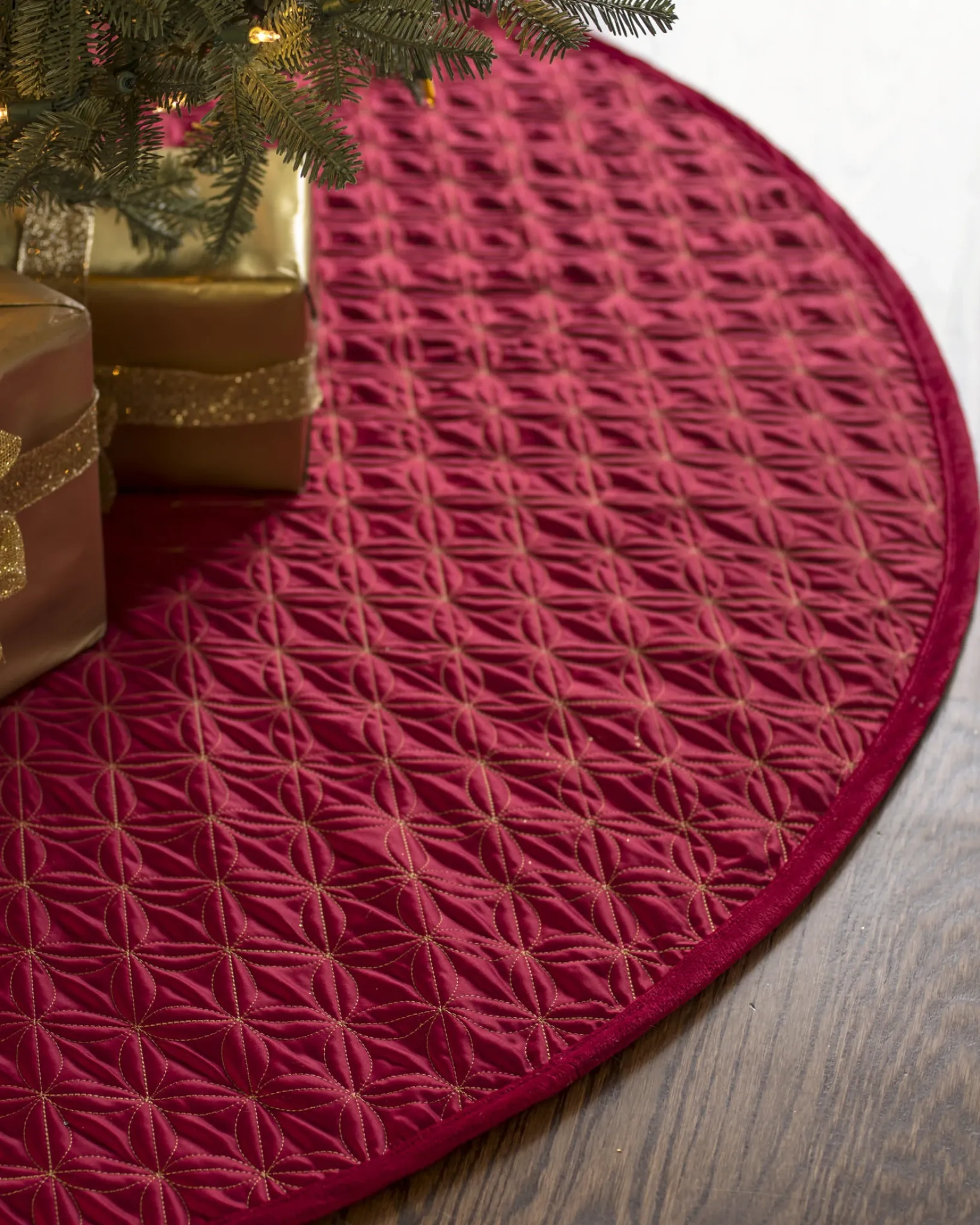 Outlet Lancaster Quilted Tree Skirts Skirts & Collars|Personalized Christmas Décor