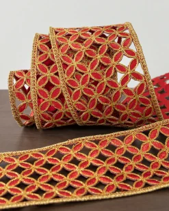 New Lattice Cutout Christmas Tree Ribbon Ribbons