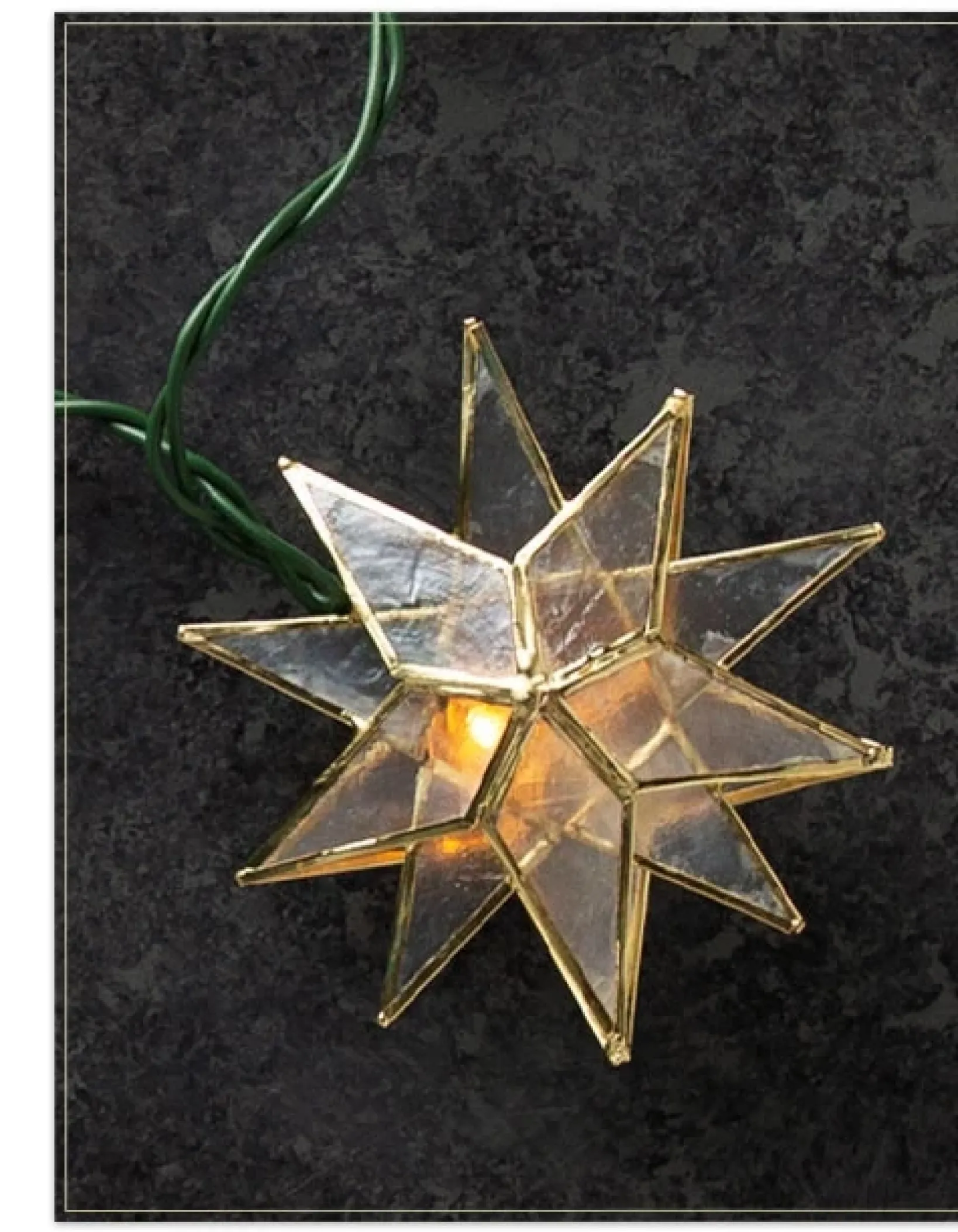 Outlet Lit Capiz Star Christmas Tree Garlands Garlands