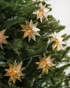 Outlet Lit Capiz Star Christmas Tree Garlands Garlands