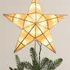 Online Lit Capiz Star Tree Toppers Toppers
