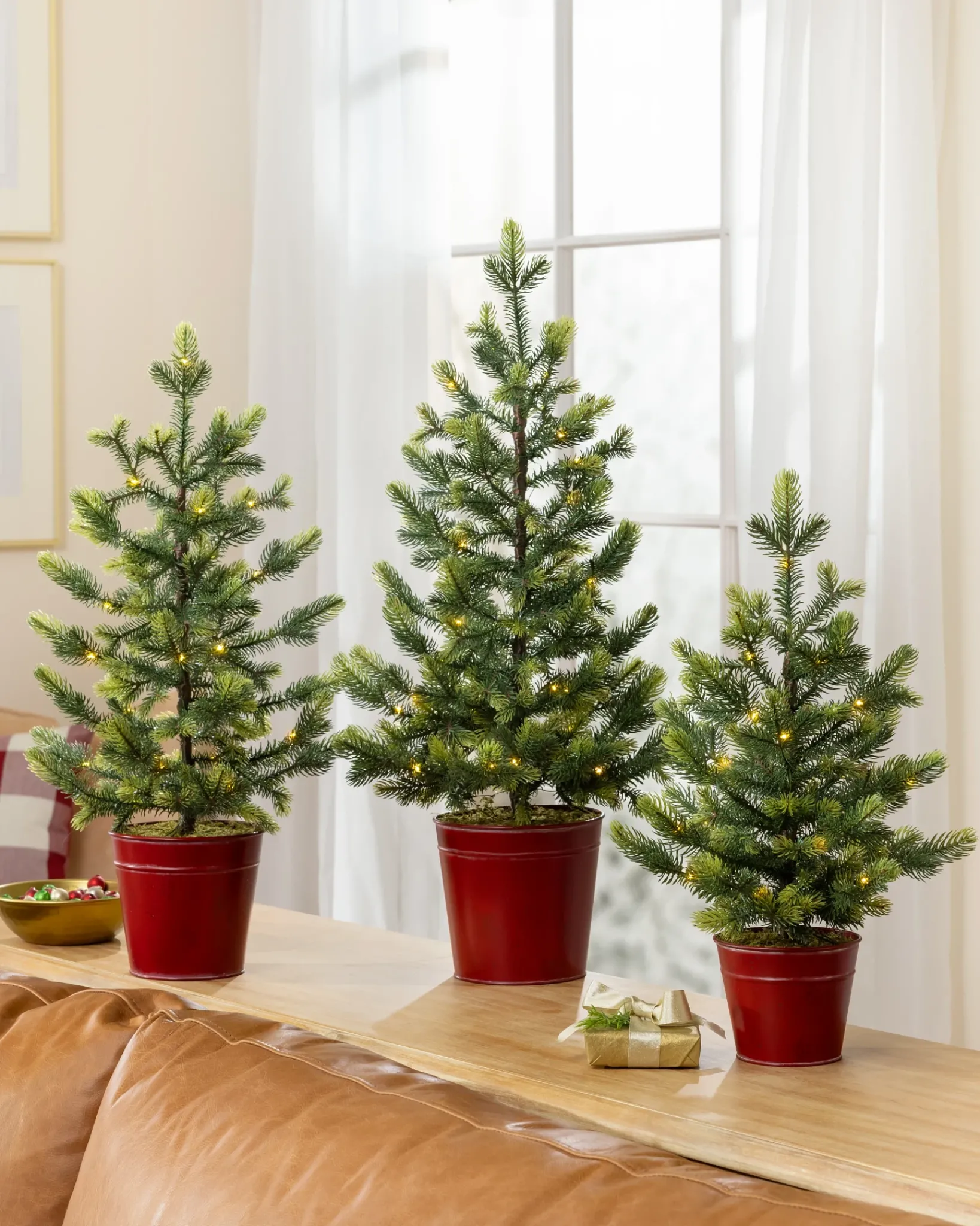 Sale Lit Countryside Tabletop Tree Sets Tabletop & Accent Trees