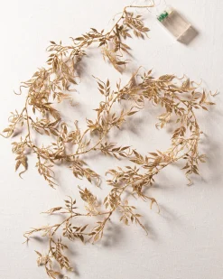 Clearance Lit Glitter Leaf Christmas Tree Garlands Garlands