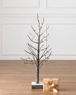 New Lit Snowy Branch LED Trees Tabletop & Accent Trees