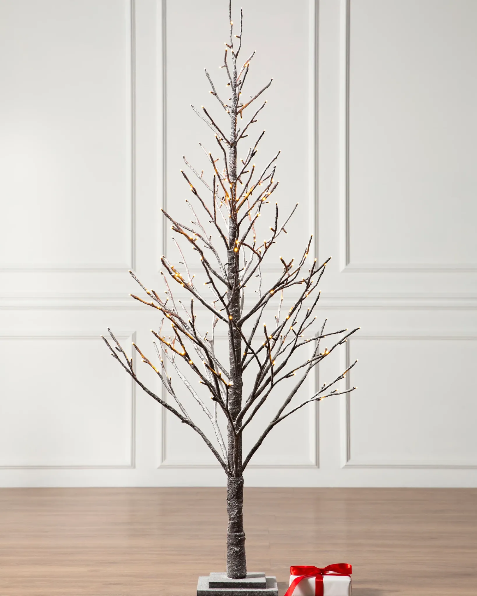 New Lit Snowy Branch LED Trees Tabletop & Accent Trees