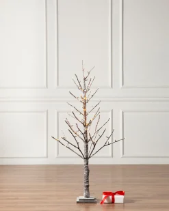 New Lit Snowy Branch LED Trees Tabletop & Accent Trees